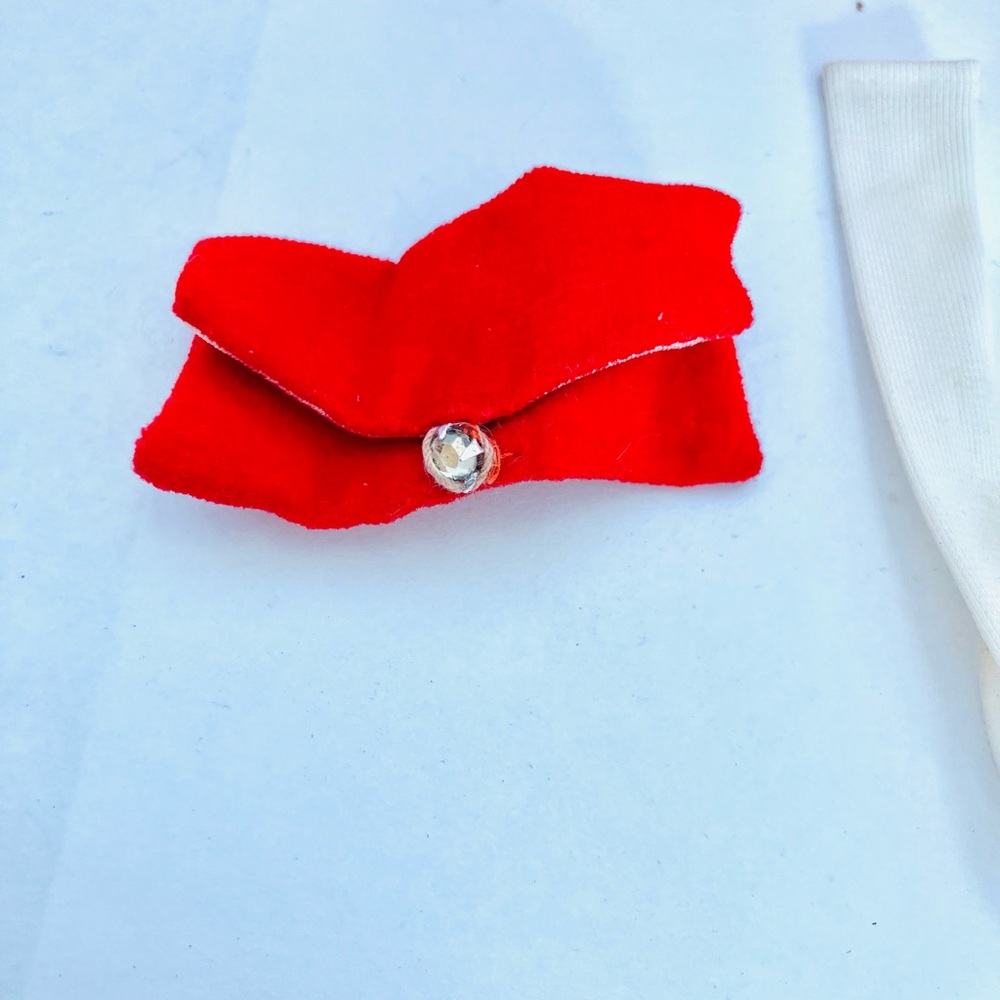 Barbie 1962 Red Flare Coat Dress Hat Purse Gloves Read Dress Stained #939 - Picture 5 of 11